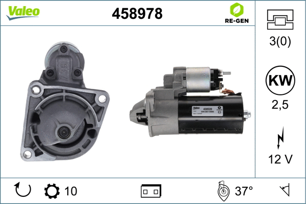 Starteris VALEO 458978