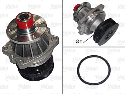 Variklio aušinimo Vandens siurblys VALEO 506107