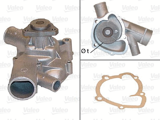 Variklio aušinimo Vandens siurblys VALEO 506186