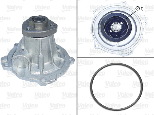 Variklio aušinimo Vandens siurblys VALEO 506513