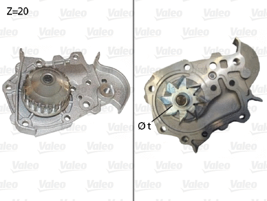 Variklio aušinimo Vandens siurblys VALEO 506573