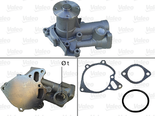 Variklio aušinimo Vandens siurblys VALEO 506778