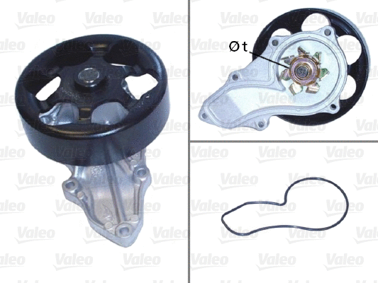 Variklio aušinimo Vandens siurblys VALEO 506810