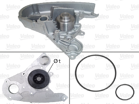 Variklio aušinimo Vandens siurblys VALEO 506864