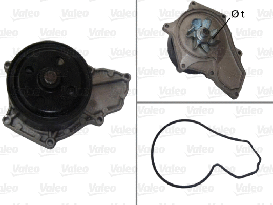 Variklio aušinimo Vandens siurblys VALEO 506878