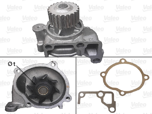 Variklio aušinimo Vandens siurblys VALEO 506880