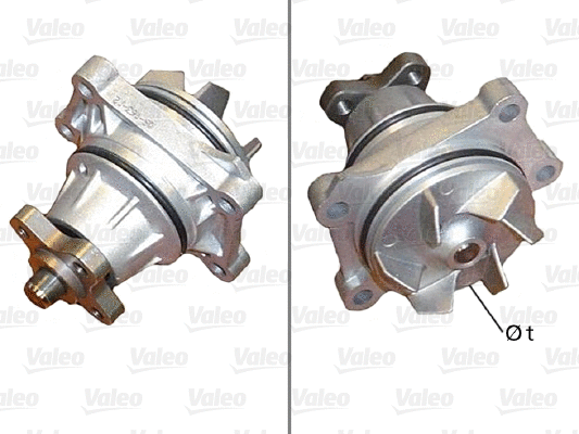Variklio aušinimo Vandens siurblys VALEO 506903