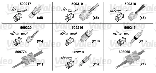 O žiedų remonto komplektas VALEO 509735