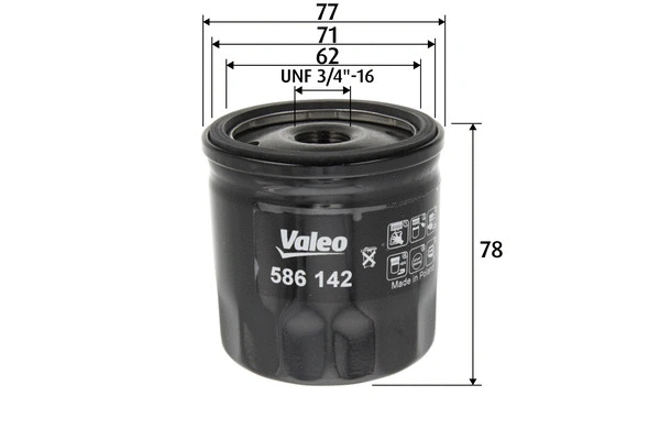 Alyvos filtras VALEO 586142