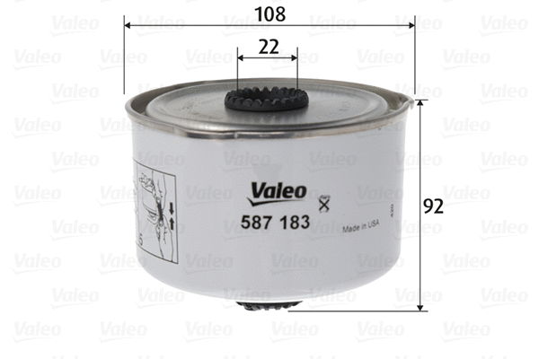 Kuro filtras VALEO 587183