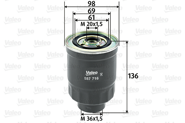 Kuro filtras VALEO 587716