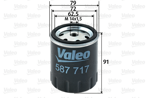 Kuro filtras VALEO 587717