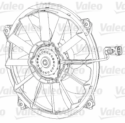 Radiatoriaus ventiliatorius VALEO 696091