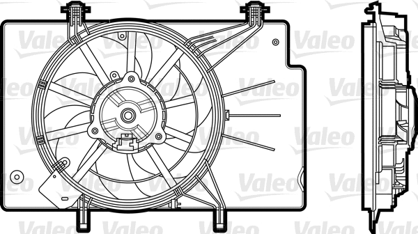 Radiatoriaus ventiliatorius VALEO 696344