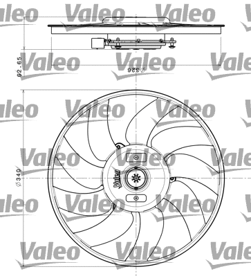 Radiatoriaus ventiliatorius VALEO 696349