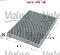 Salono filtras VALEO 698768