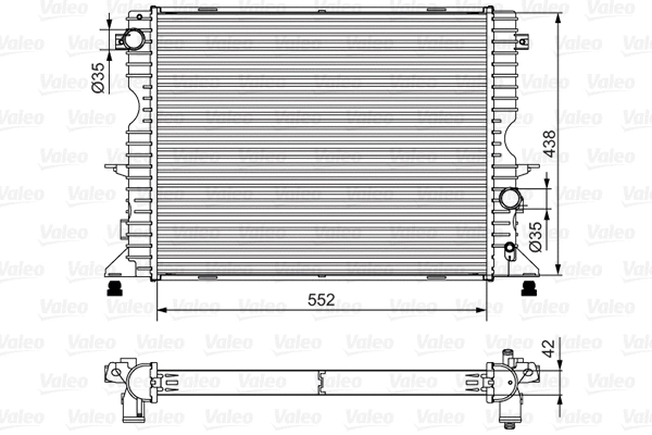 Variklio aušinimo radiatorius VALEO 701545