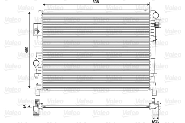 Variklio aušinimo radiatorius VALEO 701553