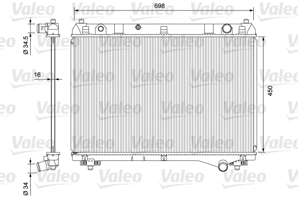 Variklio aušinimo radiatorius VALEO 701722