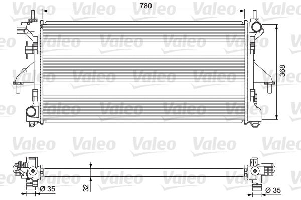 Variklio aušinimo radiatorius VALEO 701727