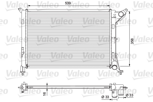 Variklio aušinimo radiatorius VALEO 701730