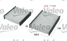 Salono filtras VALEO 715556