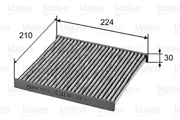 Salono filtras VALEO 715756