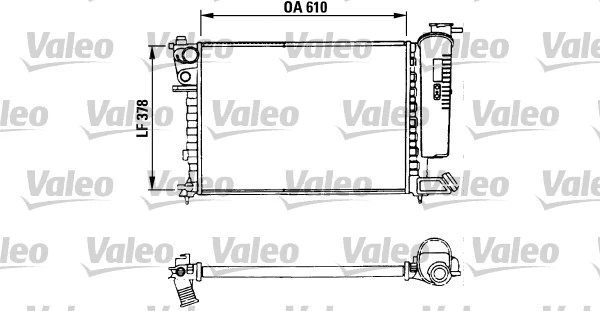 Variklio aušinimo radiatorius VALEO 730630