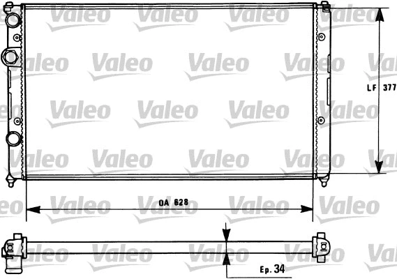 Variklio aušinimo radiatorius VALEO 731267