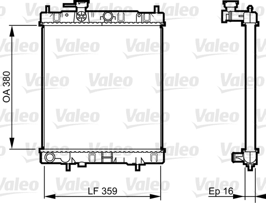 Variklio aušinimo radiatorius VALEO 731287