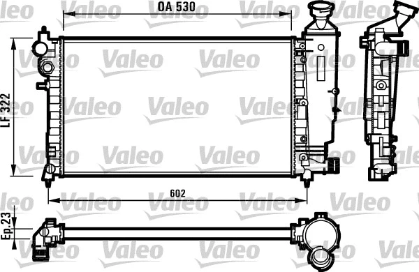 Variklio aušinimo radiatorius VALEO 731526