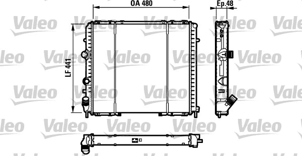 Variklio aušinimo radiatorius VALEO 732072