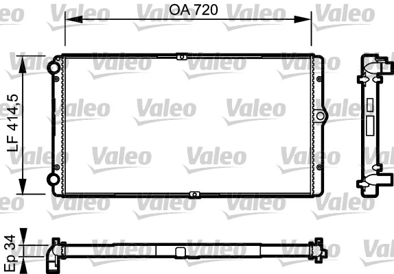 Variklio aušinimo radiatorius VALEO 732177