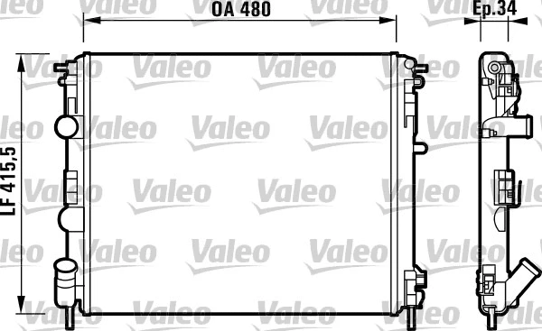 Variklio aušinimo radiatorius VALEO 732721
