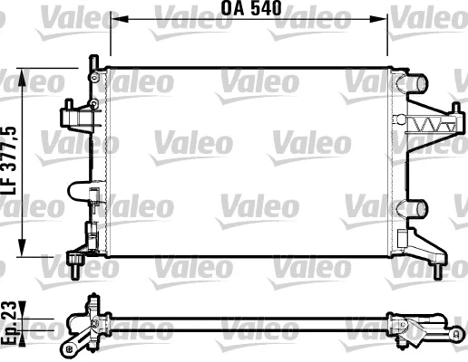 Variklio aušinimo radiatorius VALEO 732825