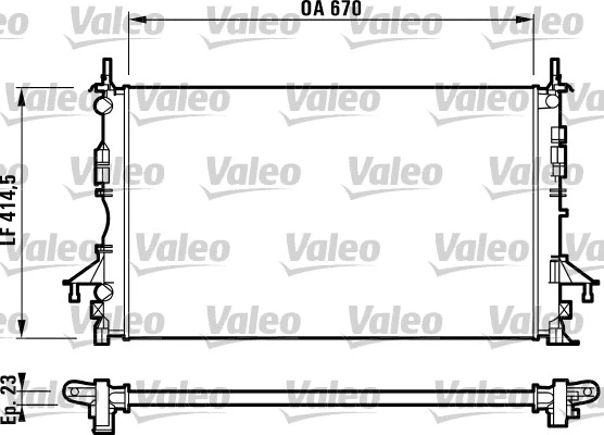 Variklio aušinimo radiatorius VALEO 732827