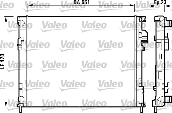 Variklio aušinimo radiatorius VALEO 732853
