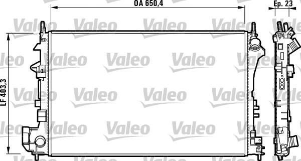 Variklio aušinimo radiatorius VALEO 732879