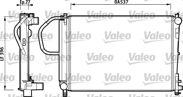 Variklio aušinimo radiatorius VALEO 732883