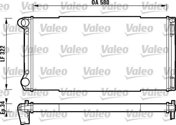 Variklio aušinimo radiatorius VALEO 732913
