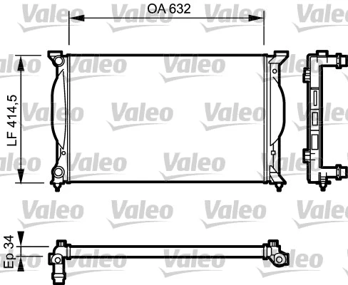 Variklio aušinimo radiatorius VALEO 732963