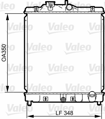 Variklio aušinimo radiatorius VALEO 734117