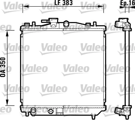 Variklio aušinimo radiatorius VALEO 734157