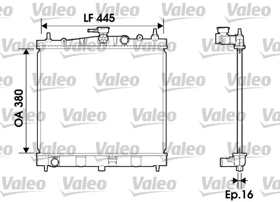 Variklio aušinimo radiatorius VALEO 734246