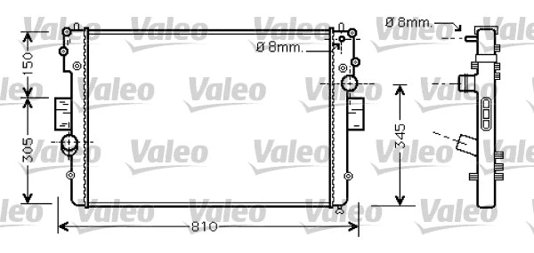 Variklio aušinimo radiatorius VALEO 734448