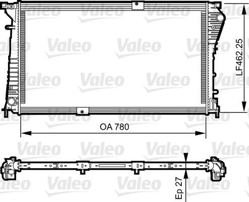 Variklio aušinimo radiatorius VALEO 734931
