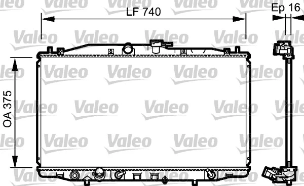 Variklio aušinimo radiatorius VALEO 735050