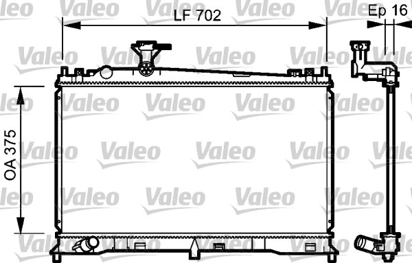 Variklio aušinimo radiatorius VALEO 735053