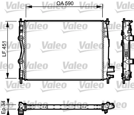 Variklio aušinimo radiatorius VALEO 735114