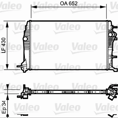 Variklio aušinimo radiatorius VALEO 735181
